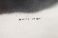 Jean Elisée PUIFORCAT - Boîte couverte en argent et Lapis Lazuli Epoque Art Déco