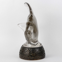 Sculpture Motif Décoratif &quot;Gros Poisson&quot; verre blanc de René LALIQUE