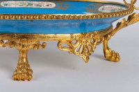Coupe en porcelaine de Sèvres et bronze 19e siècle Napoléon III