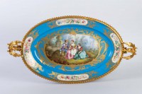 Coupe en porcelaine de Sèvres et bronze 19e siècle Napoléon III