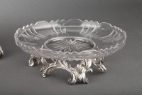 Orfèvre Cardeilhac - Table Trim 3 Cups In Sterling Silver And Crystal Nineteenth