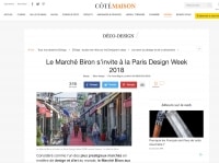Article Paris Design Week 2018 dans Côté Maison par Iliona Seguin
