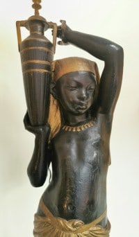 Torchère Nubien. Galerie De Santos