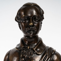 Buste en bronze représentant Napoléon III.