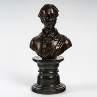 Buste en bronze représentant Napoléon III.