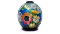 Camille FAURE (1874-1956) - Limoges Vase emaillé