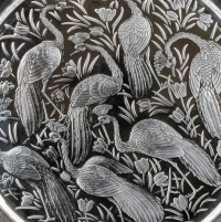 Lalique France : Round tray &quot;NIGERIA&quot;