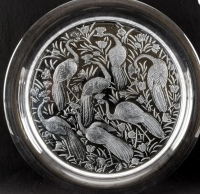 Lalique France : Round tray &quot;NIGERIA&quot;