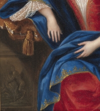 Portrait d’une élégante dans un palais – Entourage de François de Troy (1645 – 1730)