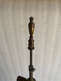 1970′ Paire de Lampes Baccarat Overlay : Hauteur 106 cm