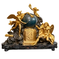 Pendule prototype d&#039;un modèle en bronze doré, Époque Napoléon III