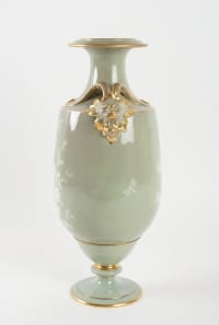 Rare vase en porcelaine de Sèvres, en pâte caméléon, céramique XIXème