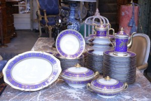 Service de table porcelaine de paris - Décor de Sèvre ancien