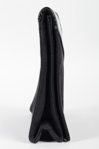 Pochette Yves Saint-Laurent Vintage, Cuir Noir, XXème Siècle.