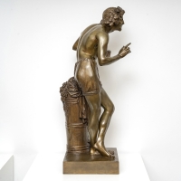 Vendangeur Improvisant Sur Un Sujet Comique (Souvenir de Naples) , Francisque Joseph Duret - Bronze