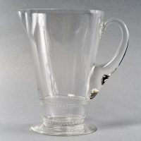 Service &quot;Vouvray&quot; verre blanc de René LALIQUE - 42 pièces