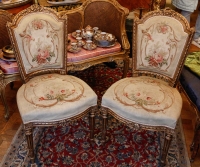 4 chaises aux buissons Napoléon III