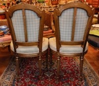 4 chaises aux buissons Napoléon III