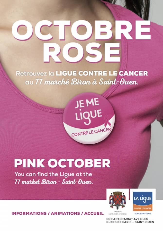 Octobre Rose - Retrouvez la Ligue contre le Cancer au Marché Biron les 14 et 15 octobre||