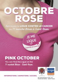 Octobre Rose - Retrouvez la Ligue contre le Cancer au Marché Biron les 14 et 15 octobre