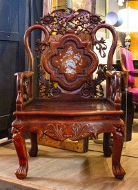 2 fauteuils indo-chinois, XIXème