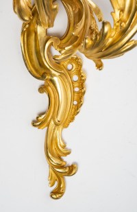 A Pair of Wall-lights in Louis XV style.