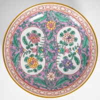 Tasse à anse entrecroisée et fleurs, Herend début XIXème siècle