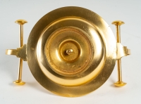 Encrier simple du XIXème siècle en bronze doré