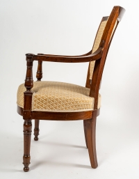 4 fauteuils directoires en acajou, circa 1800
