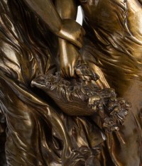 Statut bronze signée MOREAU XIXème