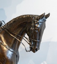 Maréchal Foch à cheval, bronze signé Georges Malissard (1877-1942)