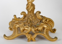 Une garniture en bronze doré de style louis XV fin XIXème siècle