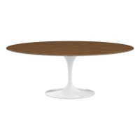 KNOLL &amp; Eero Saarinen table ovale &quot;TULIP&quot;, 198x121cm Plateau « Noyer »