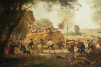 La fête des Moissons par Armand Leleux. 1818-1883