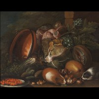 Nature morte aux cochons d’Inde – Atelier de Giovanni Paolo Castelli lo Spadino