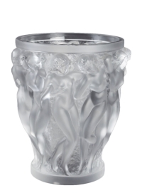 Lalique France : Vase &quot;Bacchantes&quot;
