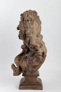 Sculpture en terre cuite de CAFFIERI représentant Voltaire 18e siècle