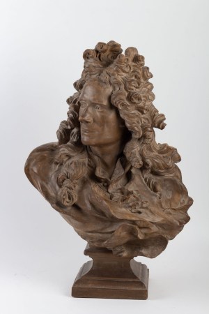 Sculpture en terre cuite de CAFFIERI représentant Voltaire 18e siècle||||||||||