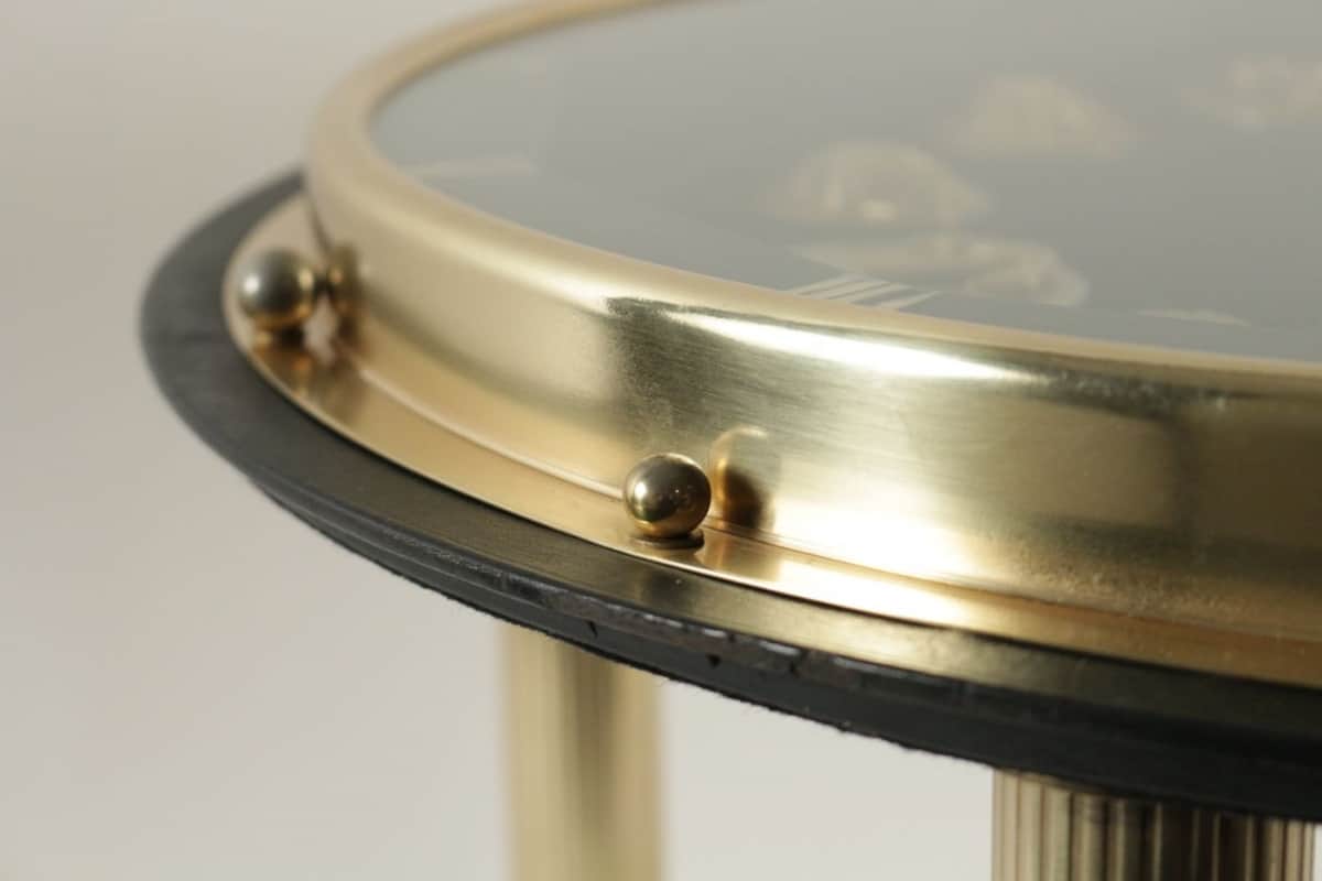 Le Marché Biron - Guéridon Horloge de Jacques Adnet modèle &amp;quot;Cote d&amp;#39;Azur ...