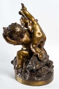 Bronze du XIXème siècle représentant des amours, époque Napoléon III