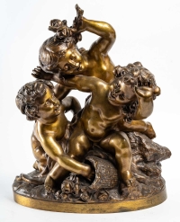 Bronze du XIXème siècle représentant des amours, époque Napoléon III