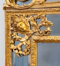 Exceptionnel miroir à parclose d&#039;époque Louis XIV, Fin XVIIème siècle