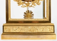 Pendule Régulateur de Cheminée en Bronze Doré XIXème Siècle