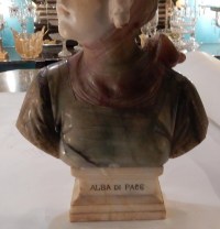 1900&#039; Buste Albatre Alba Di Pace