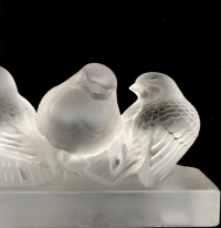 René Lalique : Group Of Six Sparrows