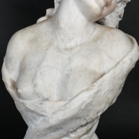 Buste en marbre, 1900, style Art nouveau