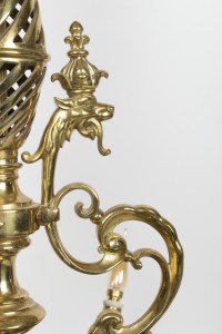 Lustre en bronze doré à 6 lumières époque Napoléon III