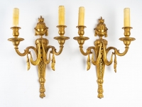 Appliques en bronze doré, XIXème siècle