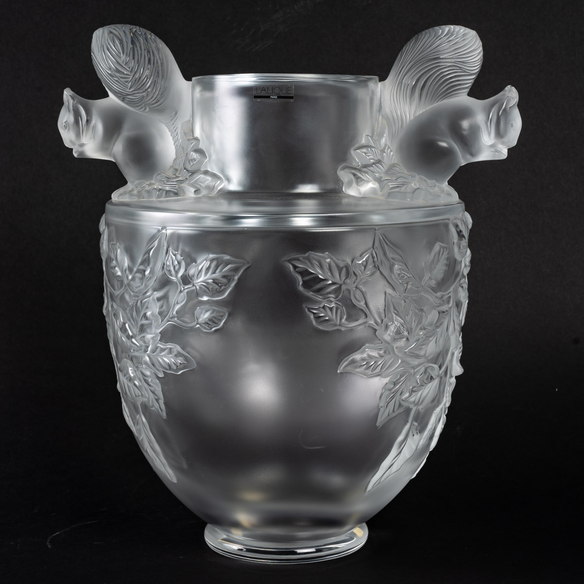 Lalique France Vase Ecureuil|||||||