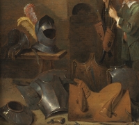 Le Page dans la salle de garde. Atelier de David Teniers le Jeune (1610 – 1690)